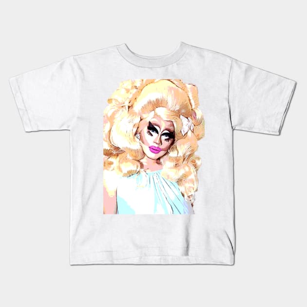 Trixie Mattel Kids T-Shirt by awildlolyappeared